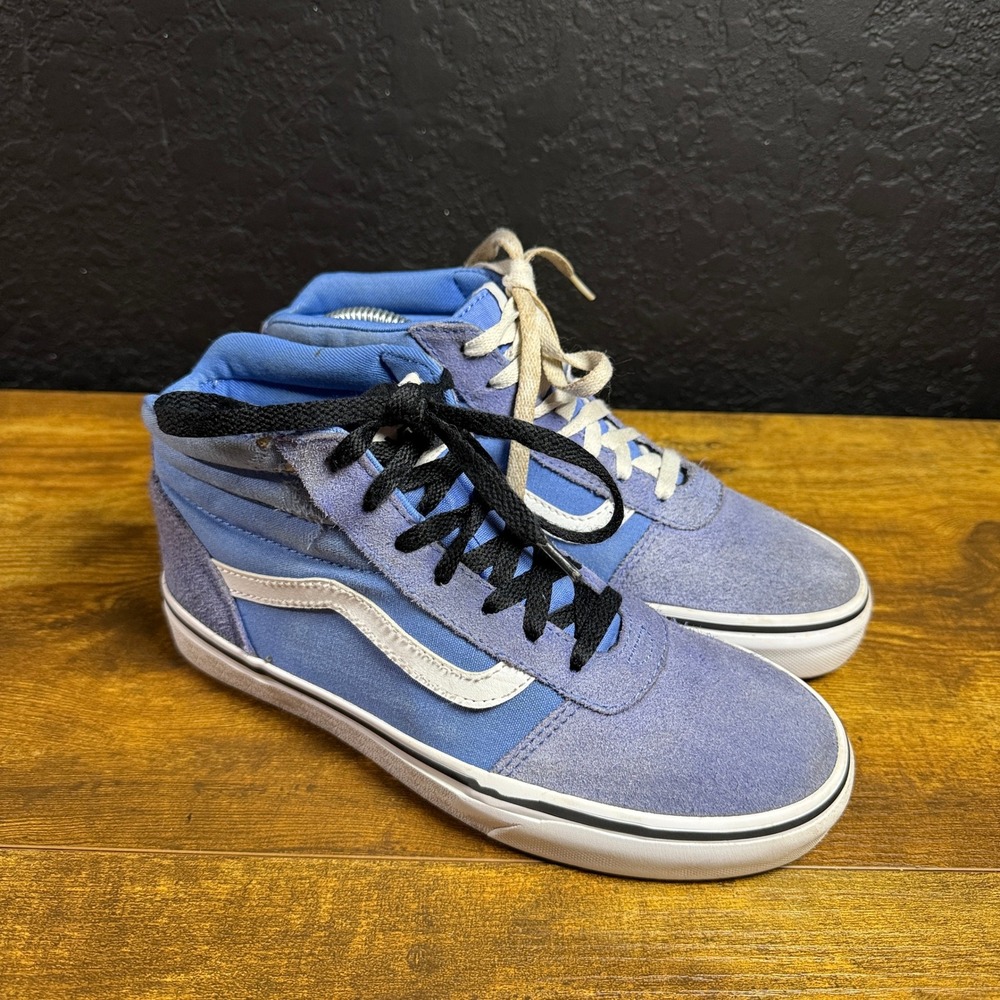 Vans Filmore Hi 500714 Blue Suede Canvas High Top Sneaker Women 8